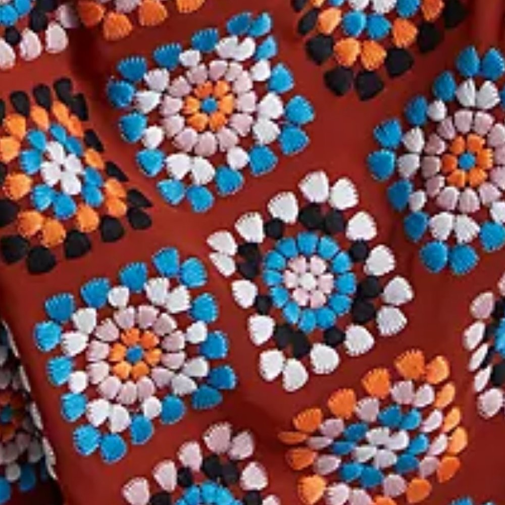 Anthropologie Embroidered Midi Skirt - Picture 4 of 7